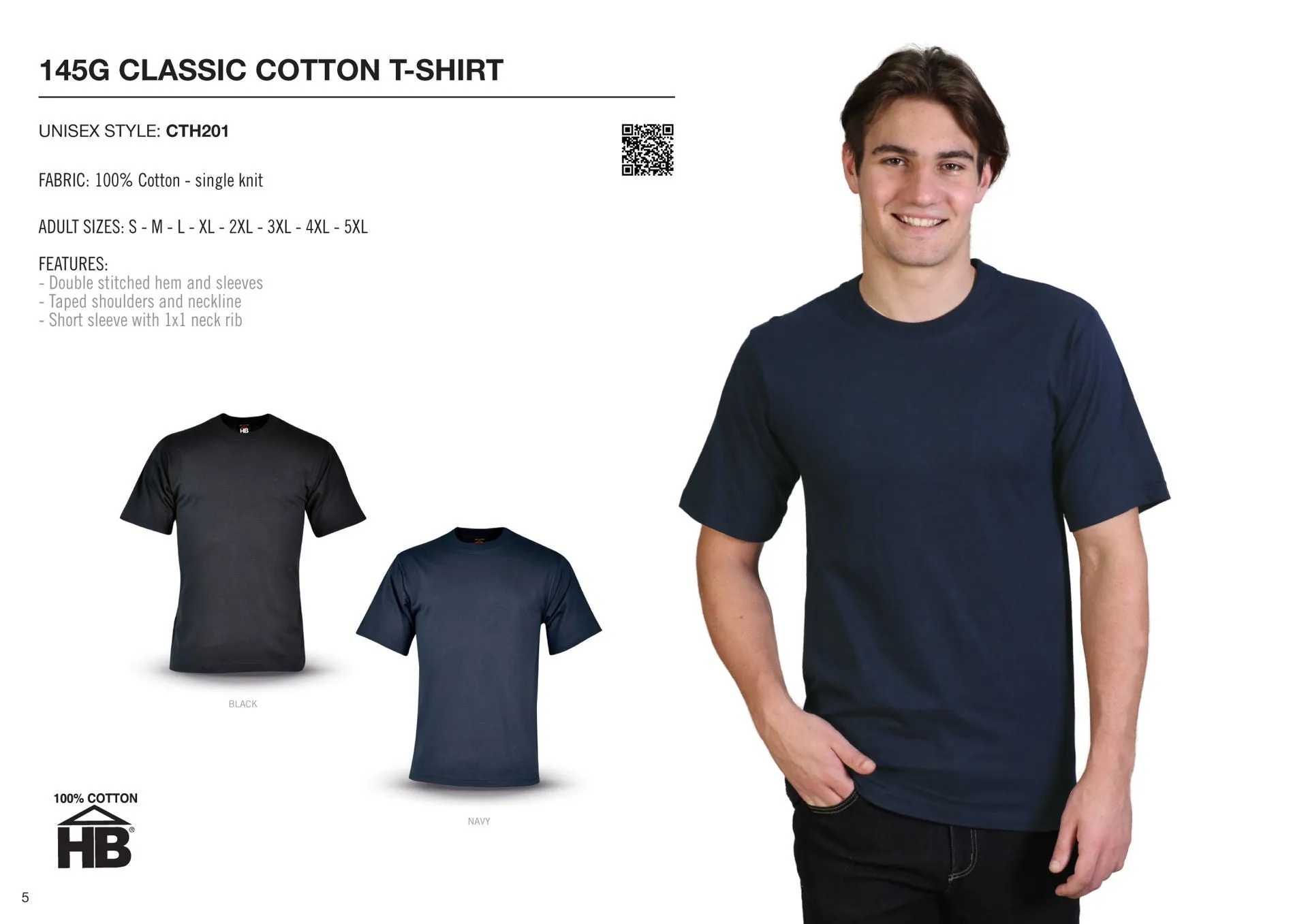 145g Classic Cotton T-Shirt