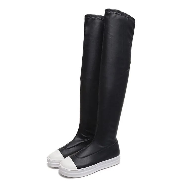 2023 New Shoes Winter Casual Women Boots Black Over the Knee Boots Sexy Female Autumn Winter lady Thigh High Boots