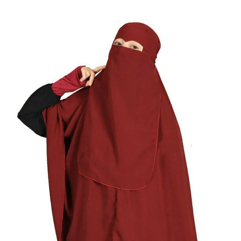 9 Color Options Islamic Muslim Women Face Veil Niqab