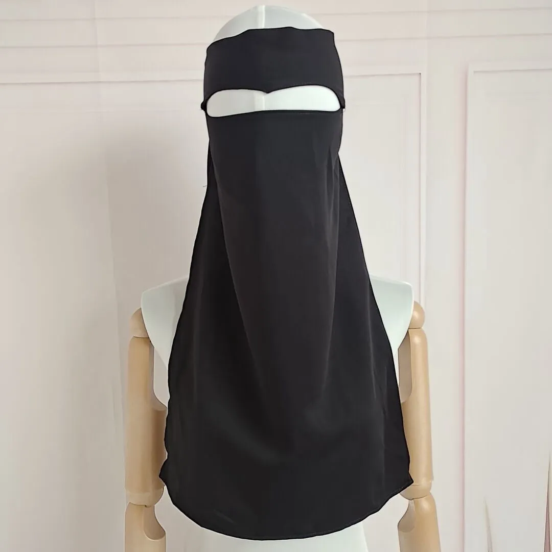 9 Color Options Islamic Muslim Women Face Veil Niqab