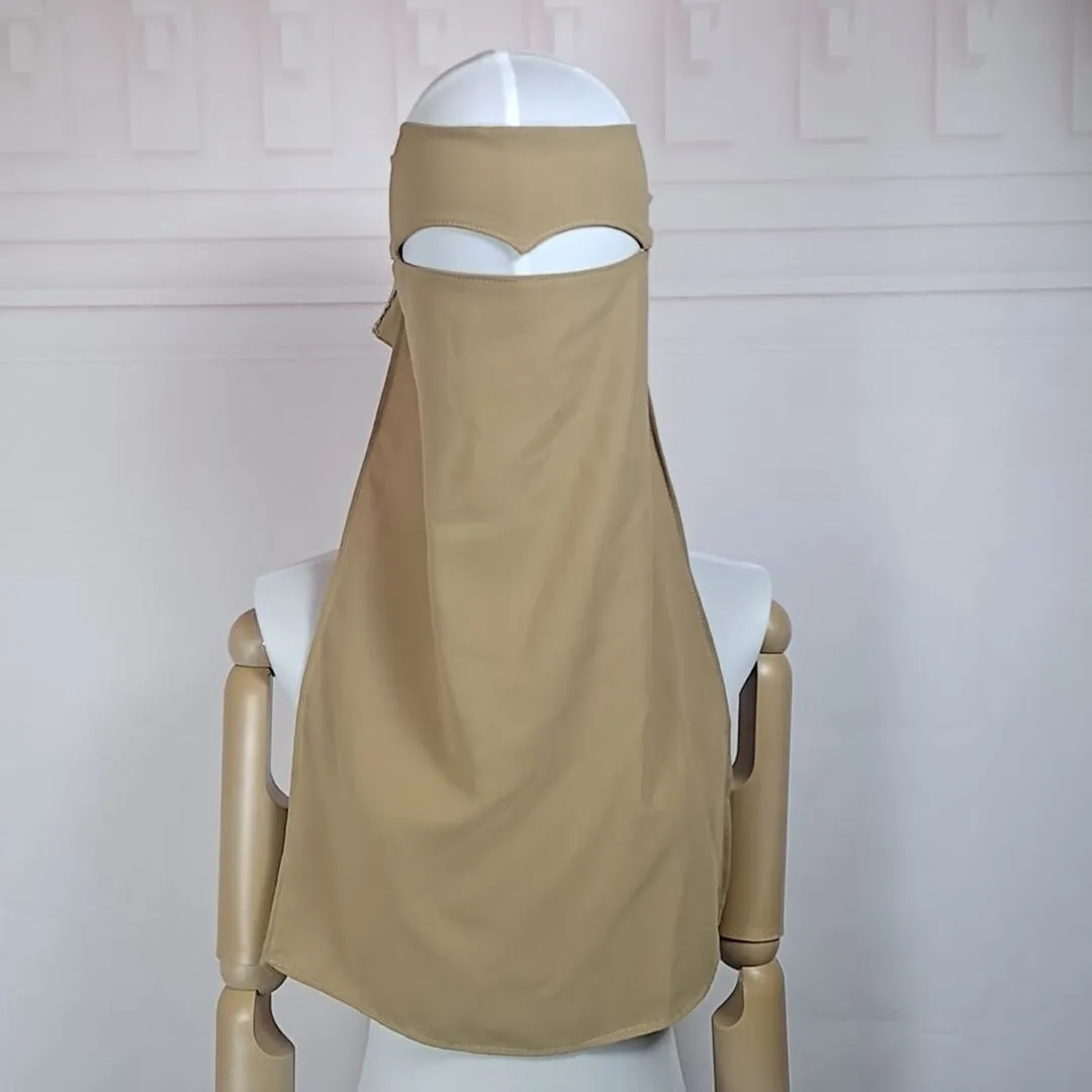 9 Color Options Islamic Muslim Women Face Veil Niqab