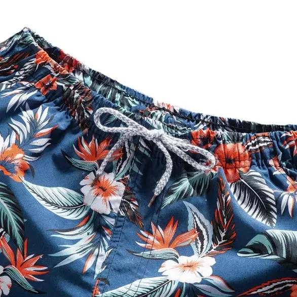 Aesthetic Cayenne Flower Beach Shorts