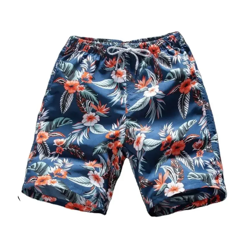 Aesthetic Cayenne Flower Beach Shorts