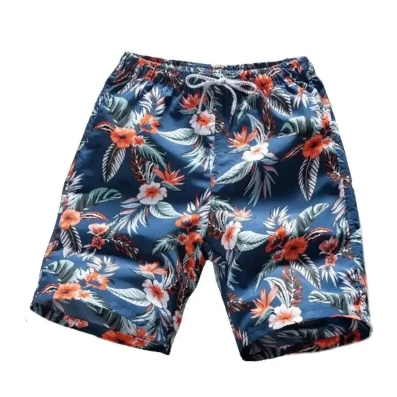 Aesthetic Cayenne Flower Beach Shorts