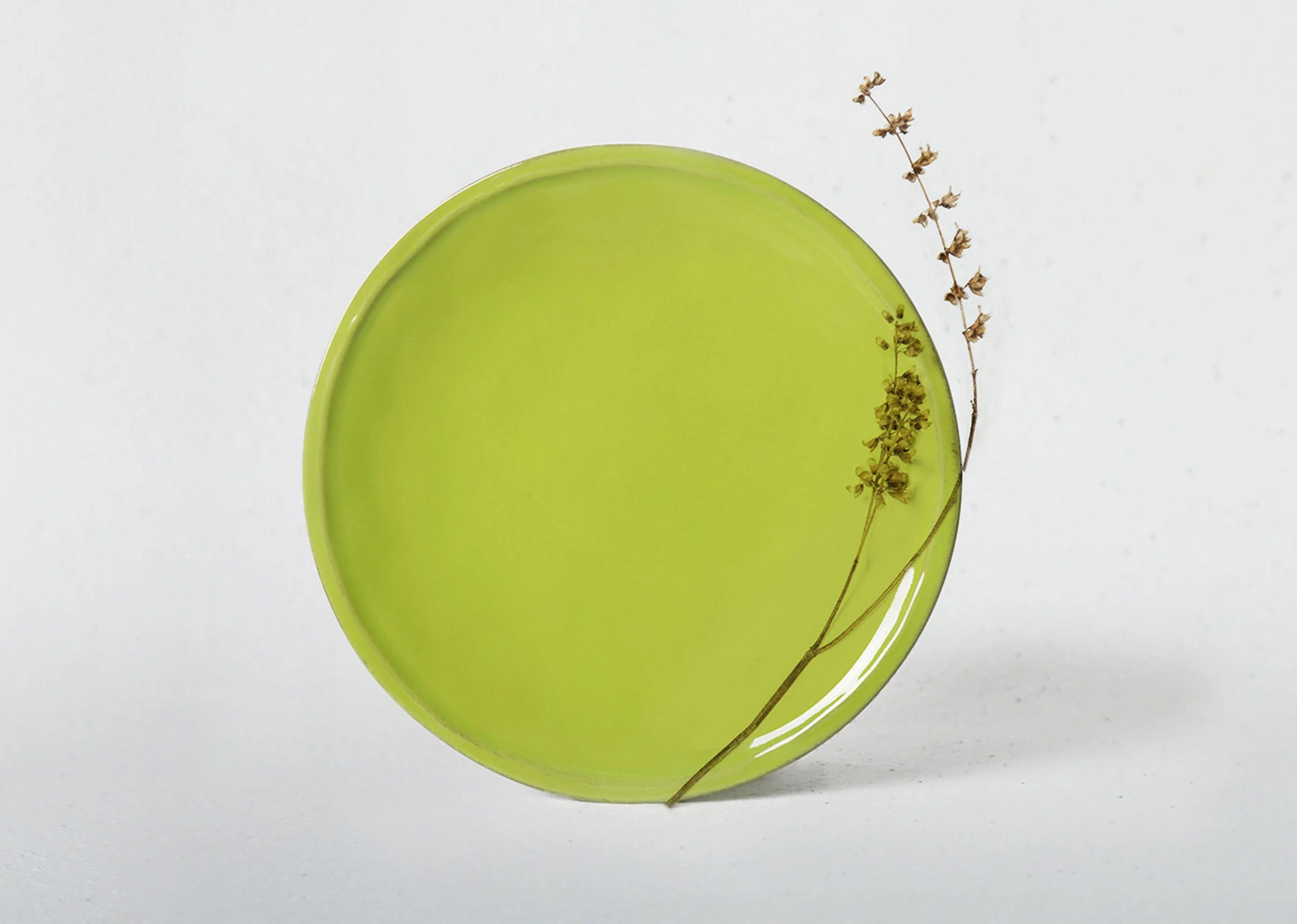 Aguada Quarter Plate - Lime