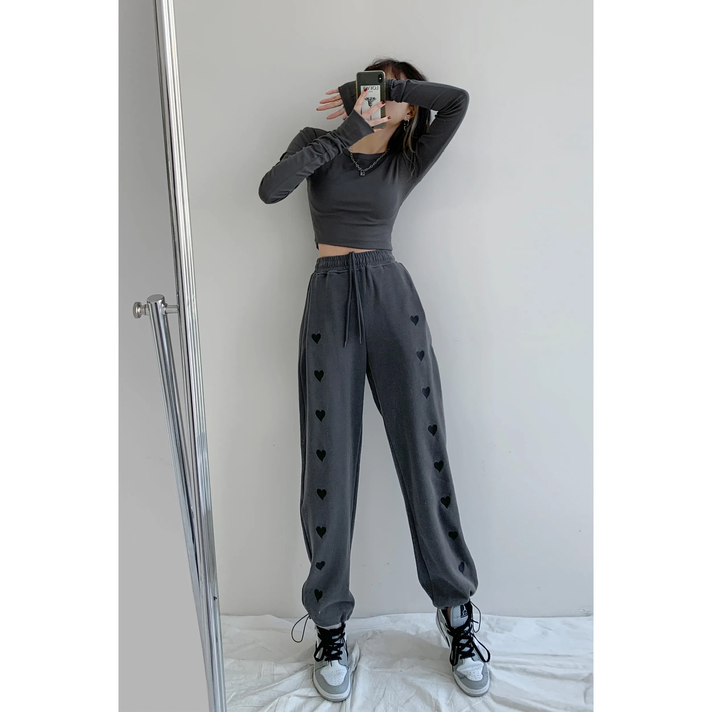 All Hearts Connected drawstring sweatpants