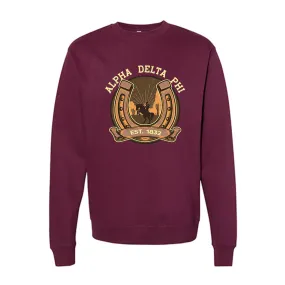 Alpha Delta Phi Lucky Horse Men's Midweight Sweatshirt Sweatshirt