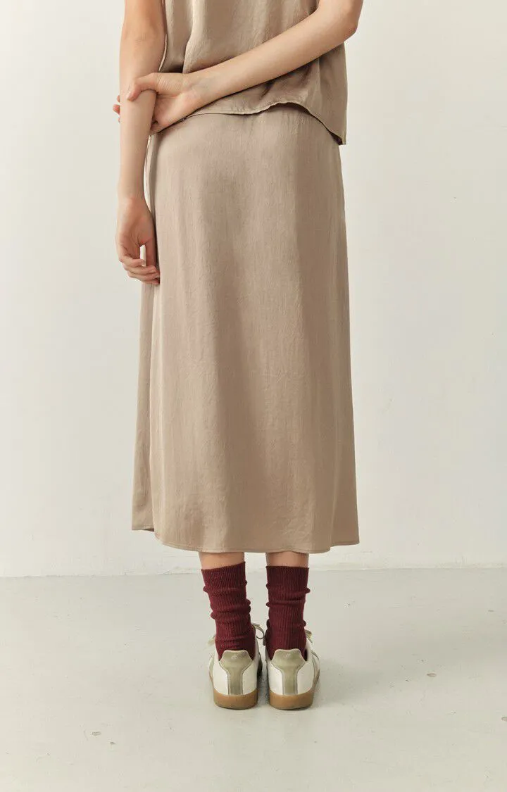 American Vintage Widland Skirt in Taupe