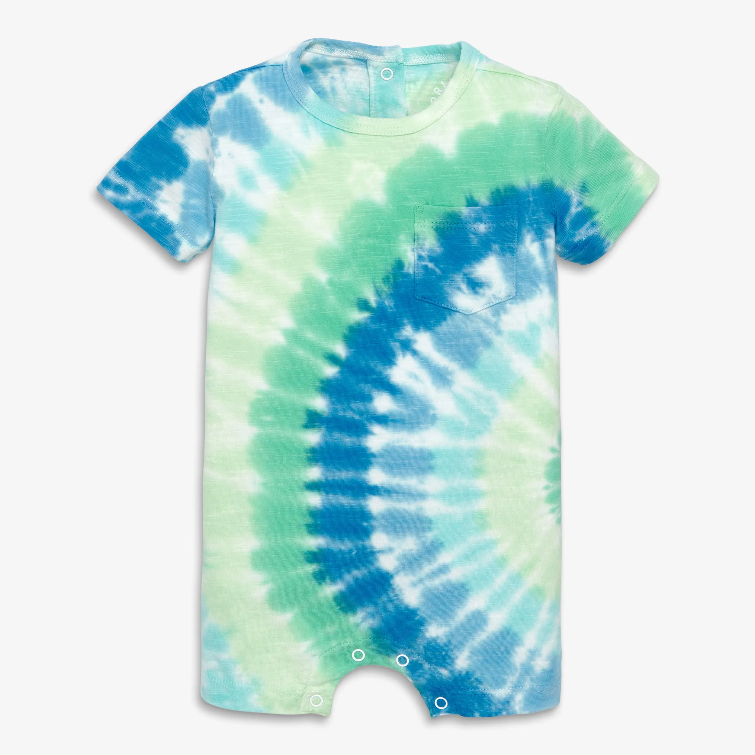 Baby pocket shortie in tie-dye