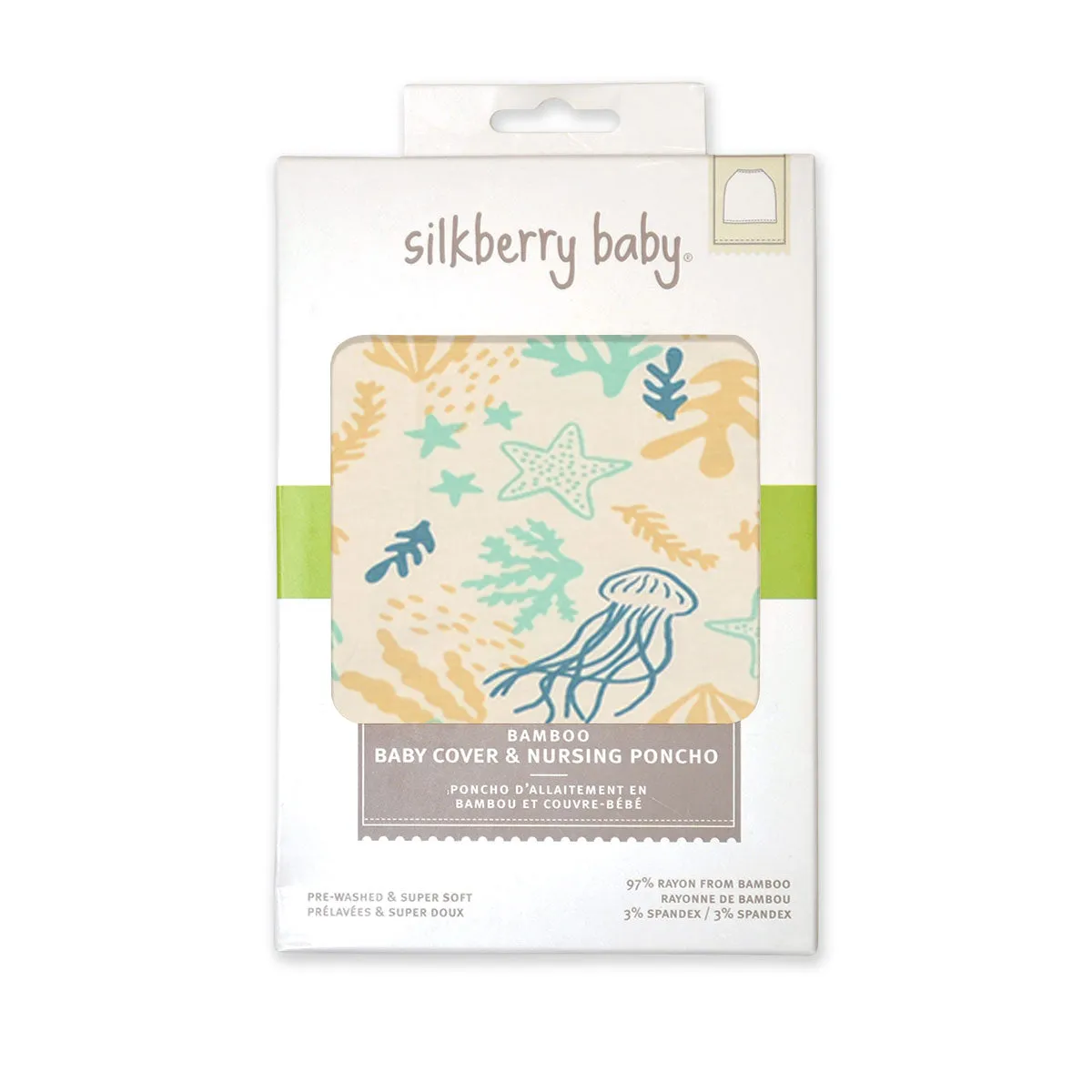 Bamboo Baby Cover & Nursing Poncho (Reef Print)