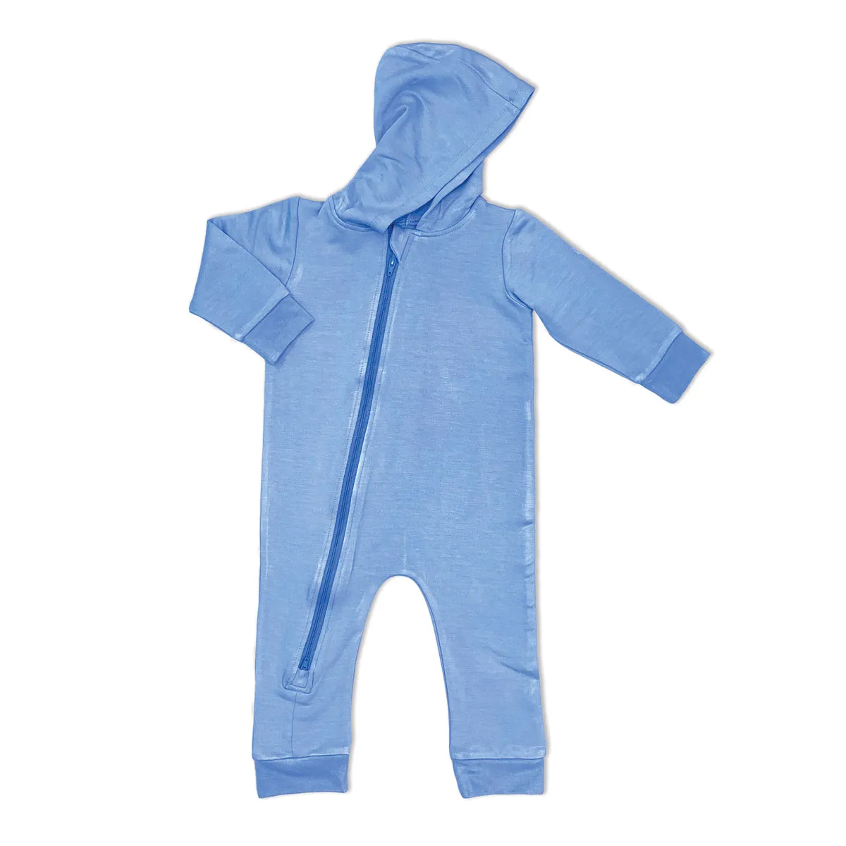 Bamboo Fleece Hooded Romper w/2 Way Zipper (Vista)