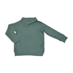 Bamboo Fleece Shawl Collar Sweatshirt (Pine)