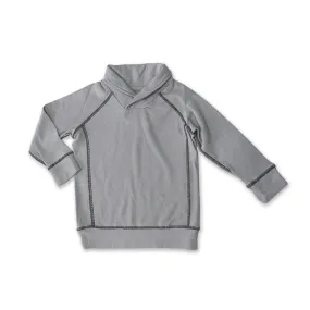 Bamboo Fleece Shawl Collar Sweatshirt (Titanium)