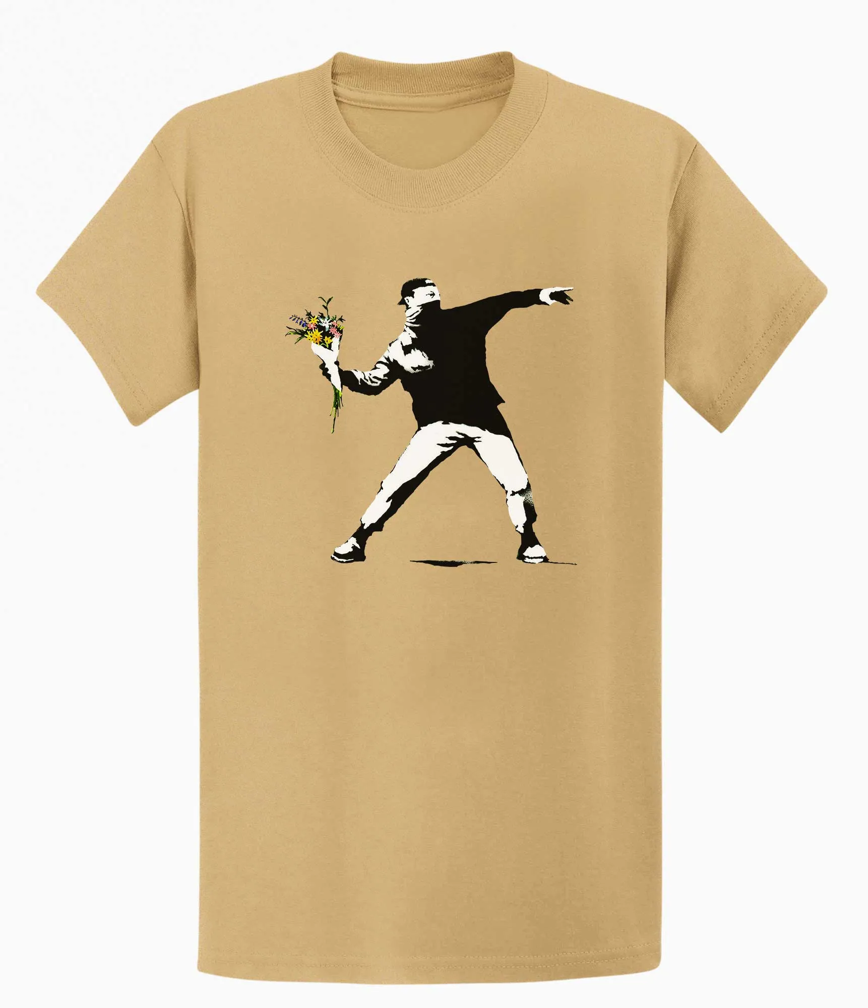 Banksy Rage Flower Thrower T-shirt