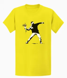 Banksy Rage Flower Thrower T-shirt