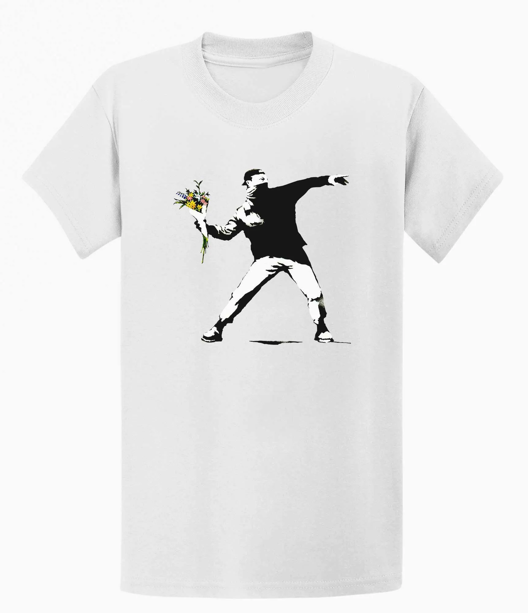 Banksy Rage Flower Thrower T-shirt