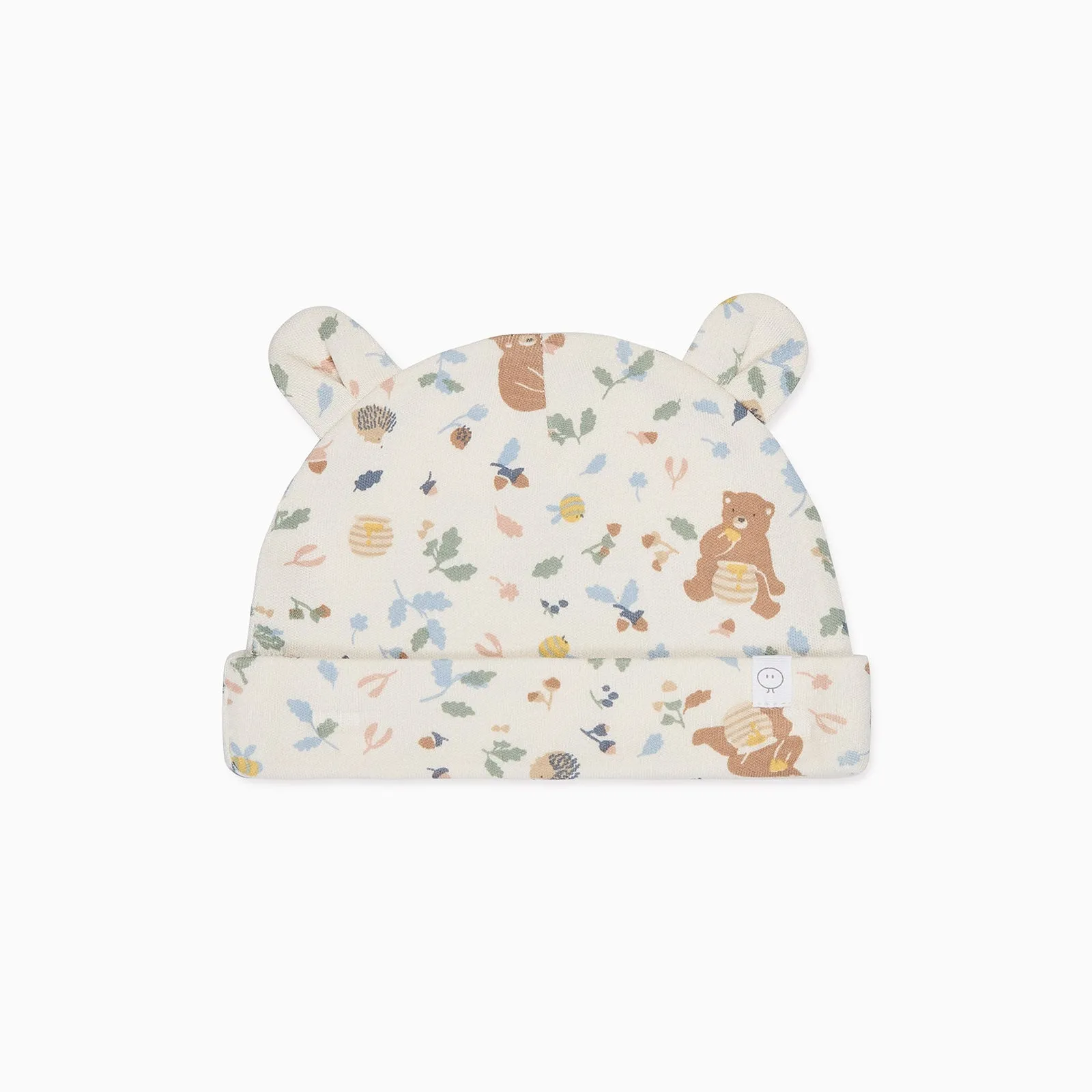 Bear Print Baby Hat