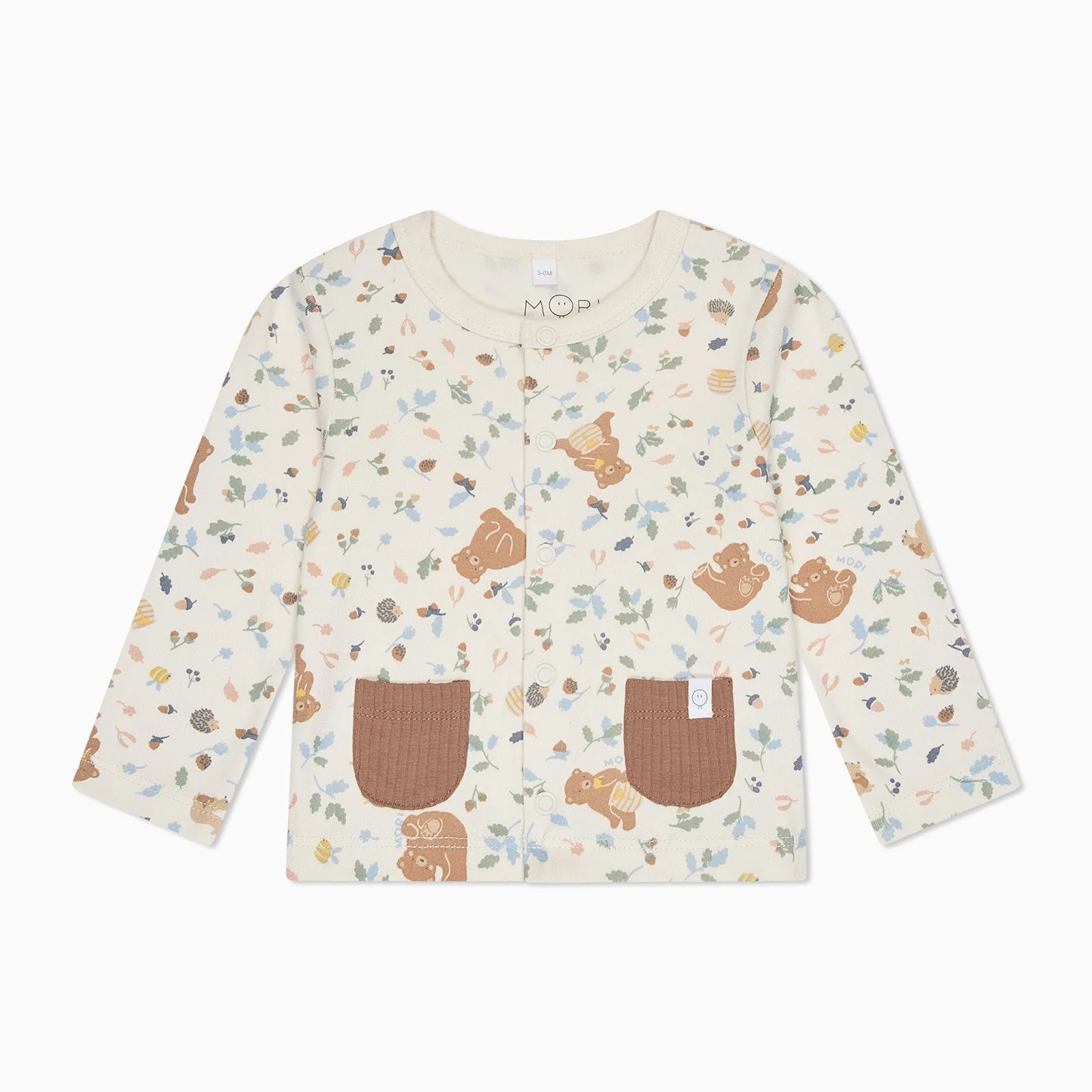 Bear Print Cardigan