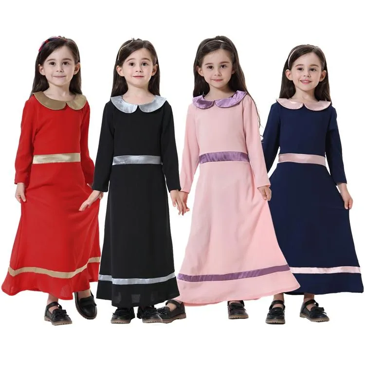 Beautiful Muslim Dress Young Girls Wear Kids Abaya