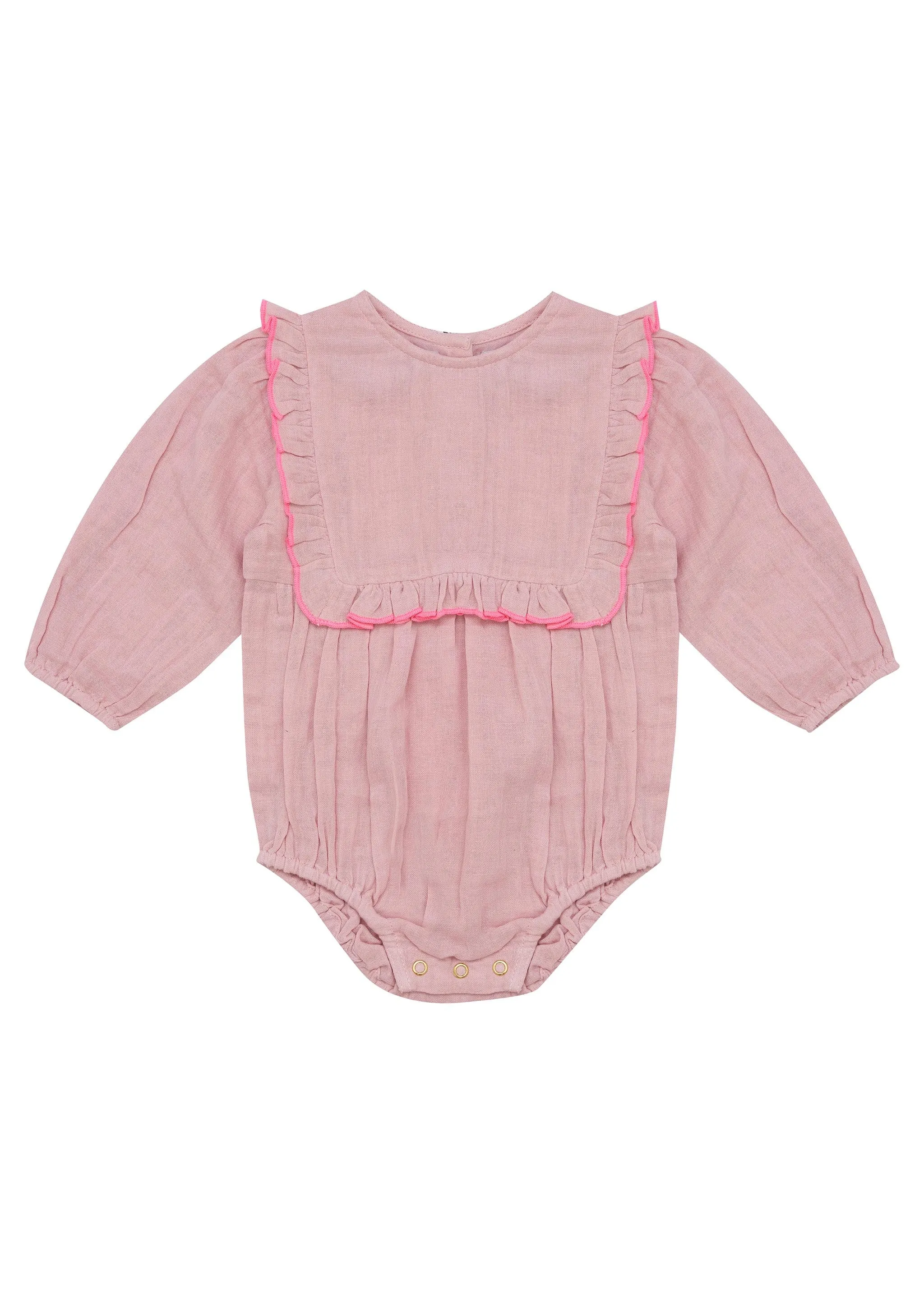 Bella & Lace  Primrose Romper - Pink Lady Apple