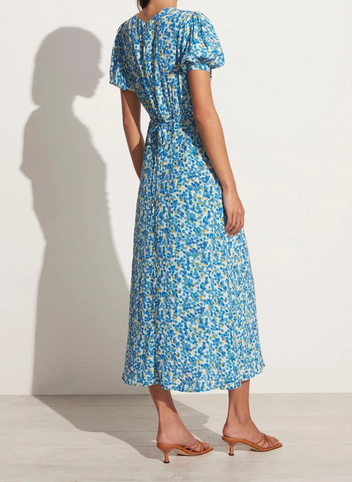 Bellavista Midi Dress Lou Floral Print Blue