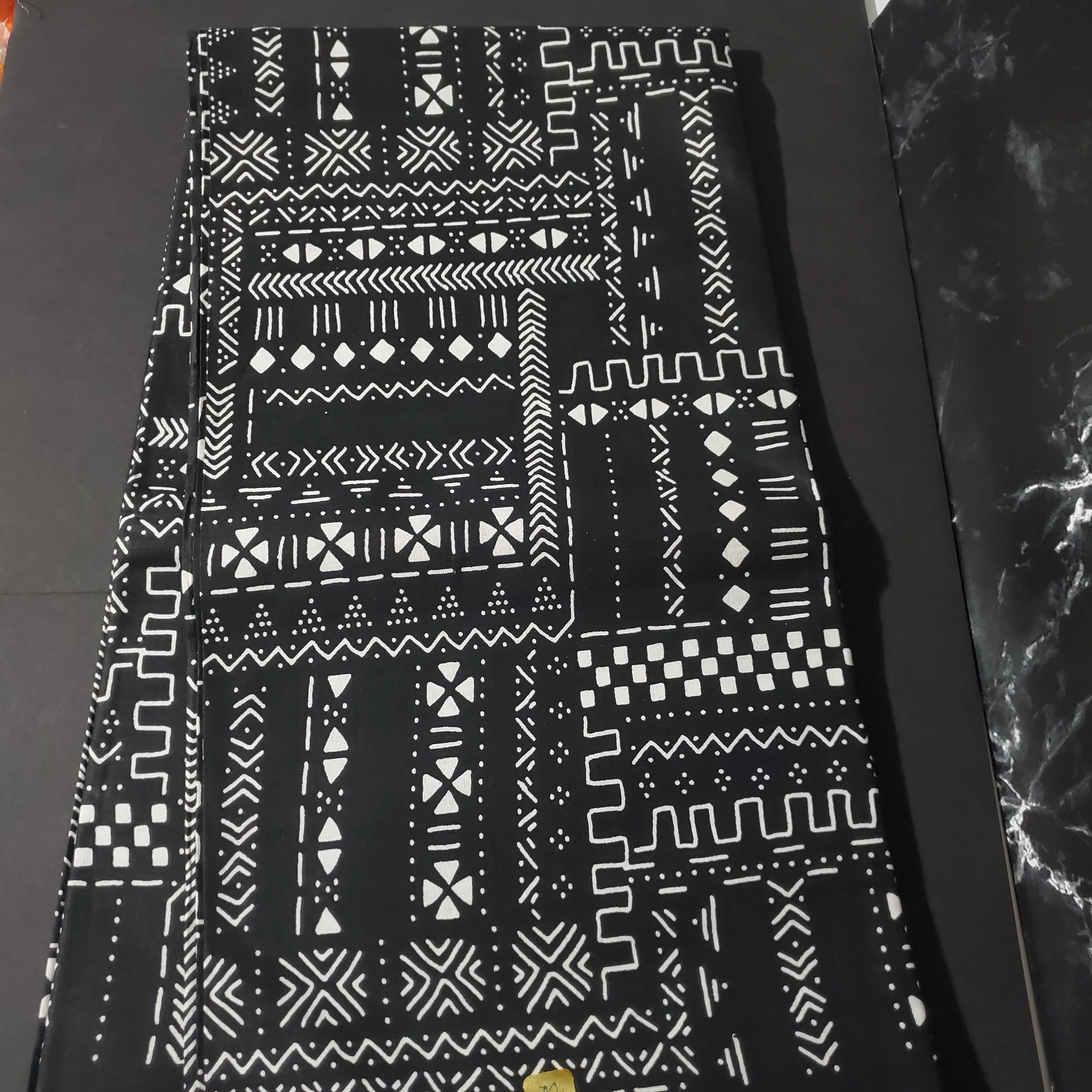 Black and White Tribal African Ankara Fabric