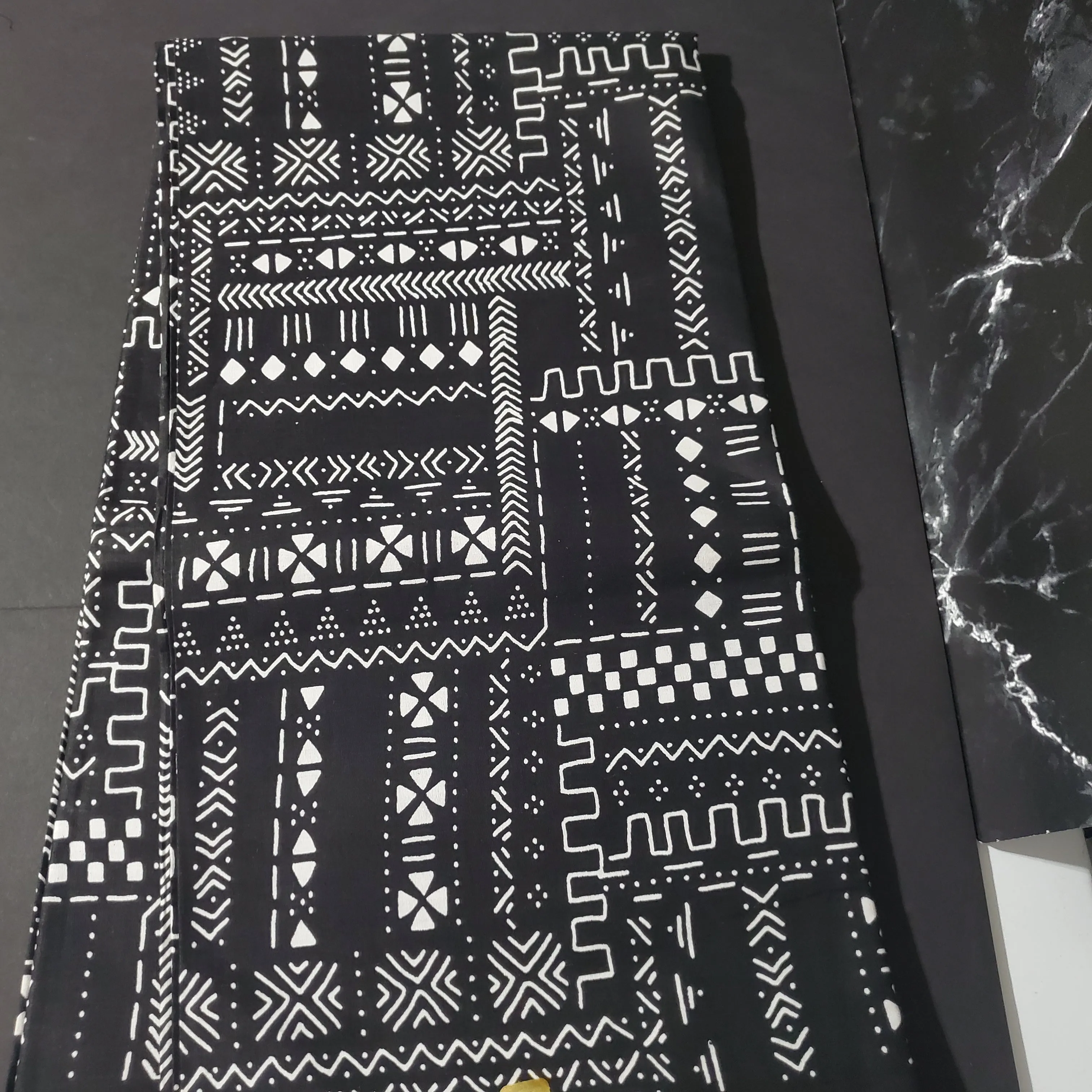 Black and White Tribal African Ankara Fabric