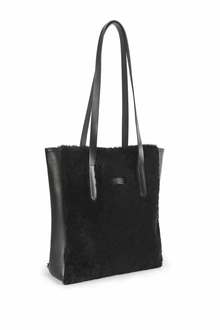 Black Shearling Shoulderbag