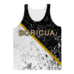 Boricua Black / White All Over Print Tank Top