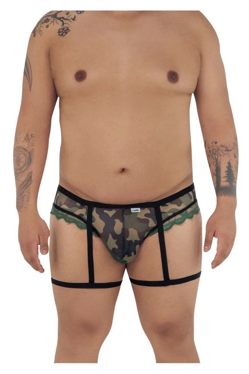 CandyMan Garter Camo Thongs