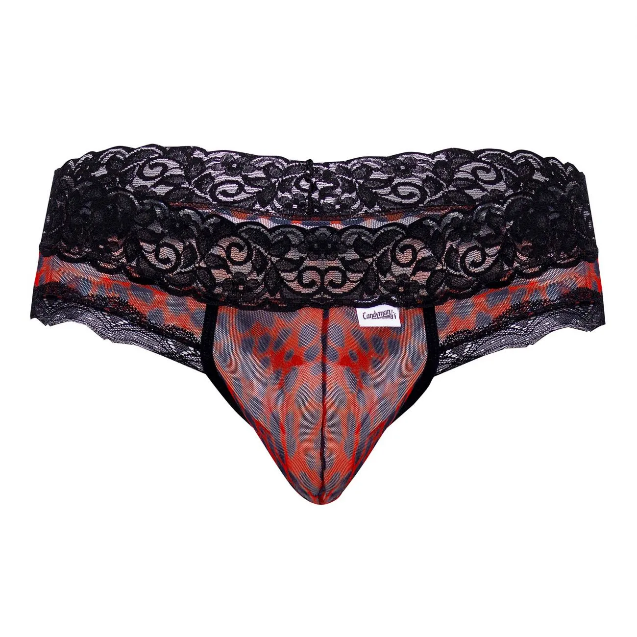 CandyMan Mesh-Lace Thongs