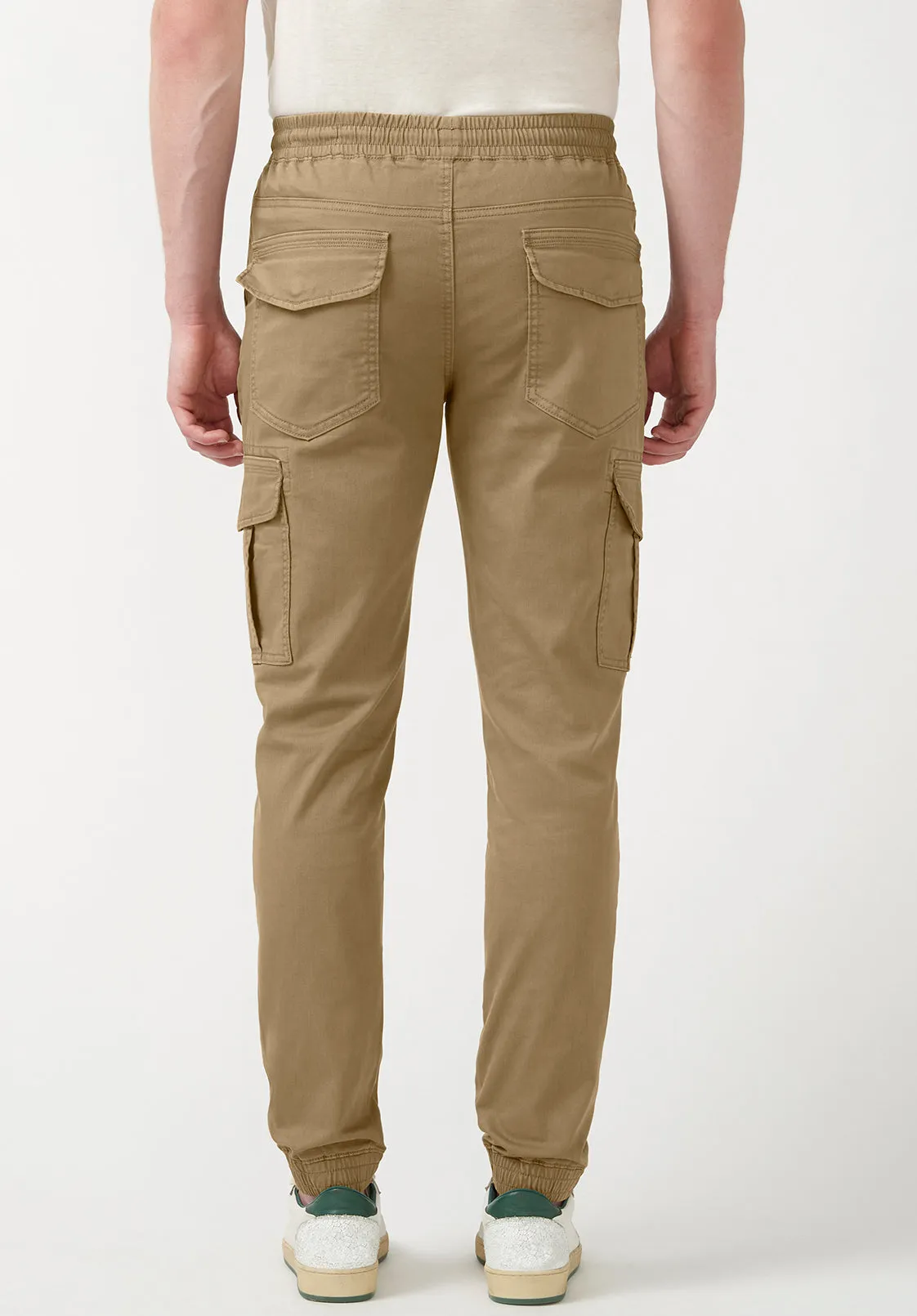 Cargo Tom Men's Jogger Pants in Dark Beige - BM22930