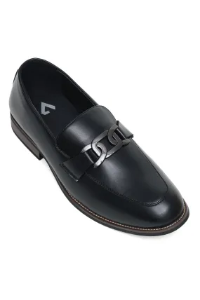 CLASSIC CHAIN LINK LOAFERS-BLACK