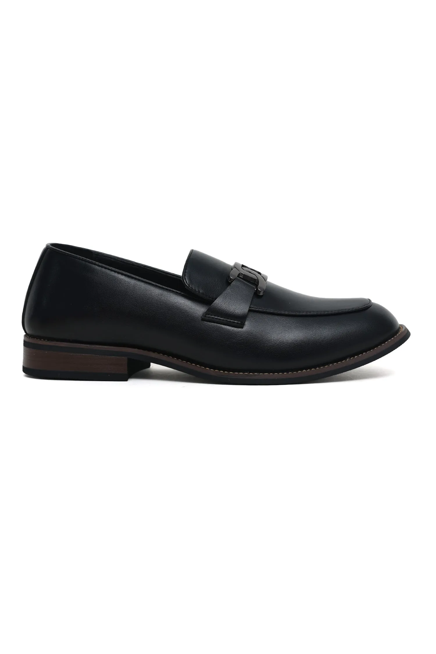 CLASSIC CHAIN LINK LOAFERS-BLACK