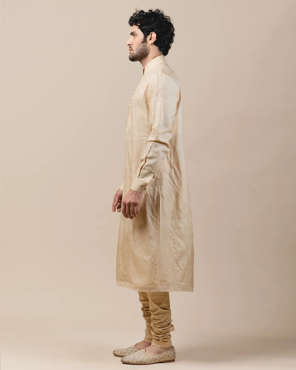 Classic Gold Silk Kurta Set