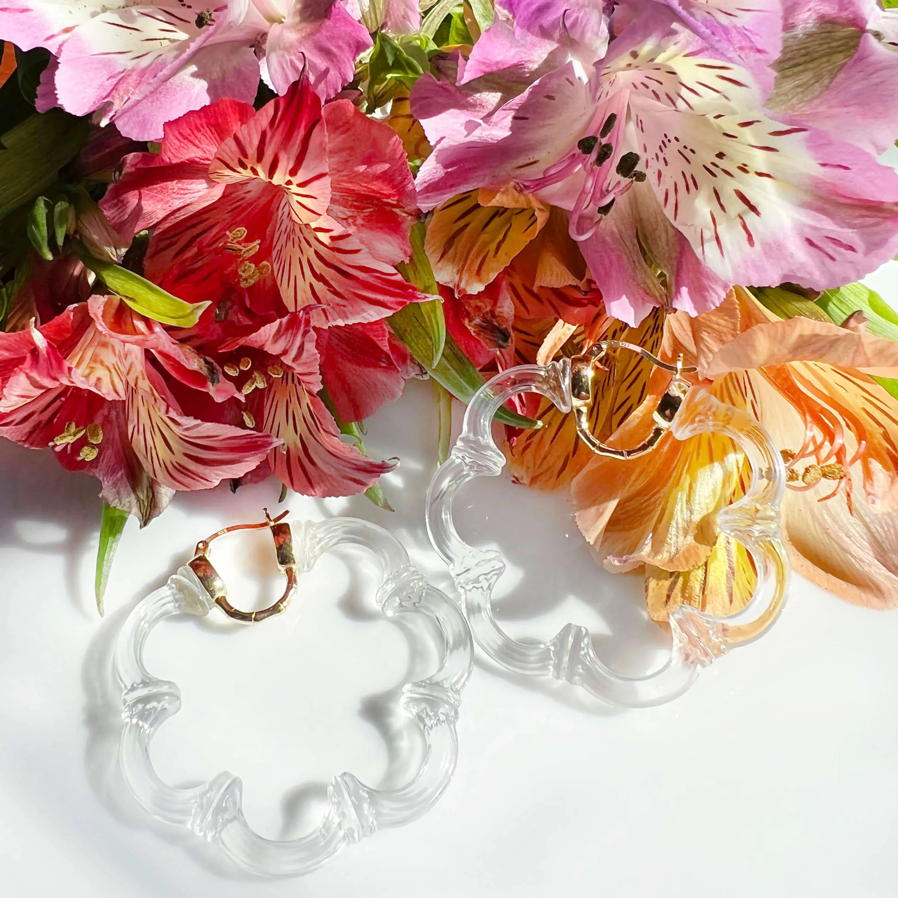 Clear Flower Bamboo Hoop