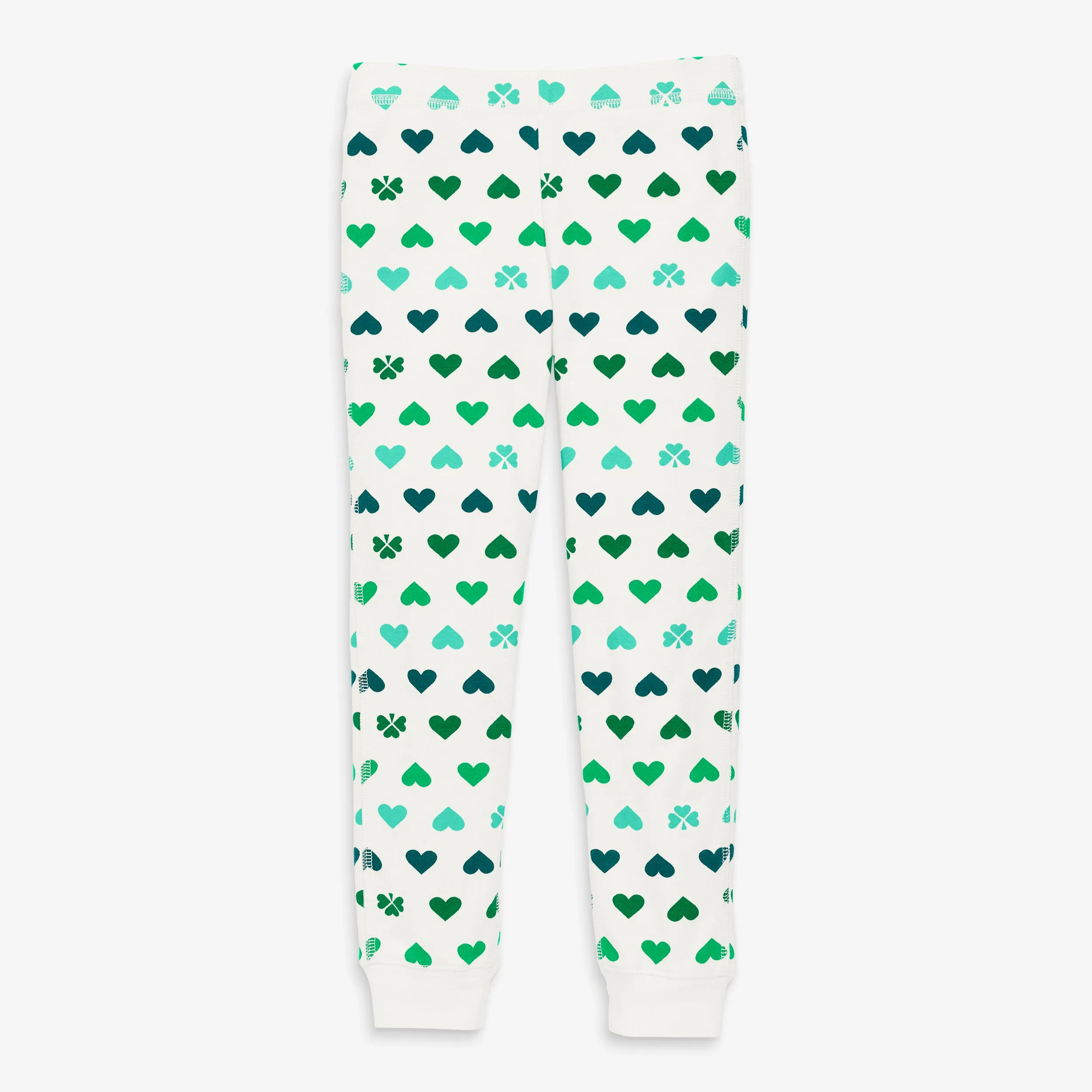 Clearance kids organic pj pant in lucky clovers