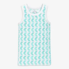 Clearance kids organic pj tank in tile