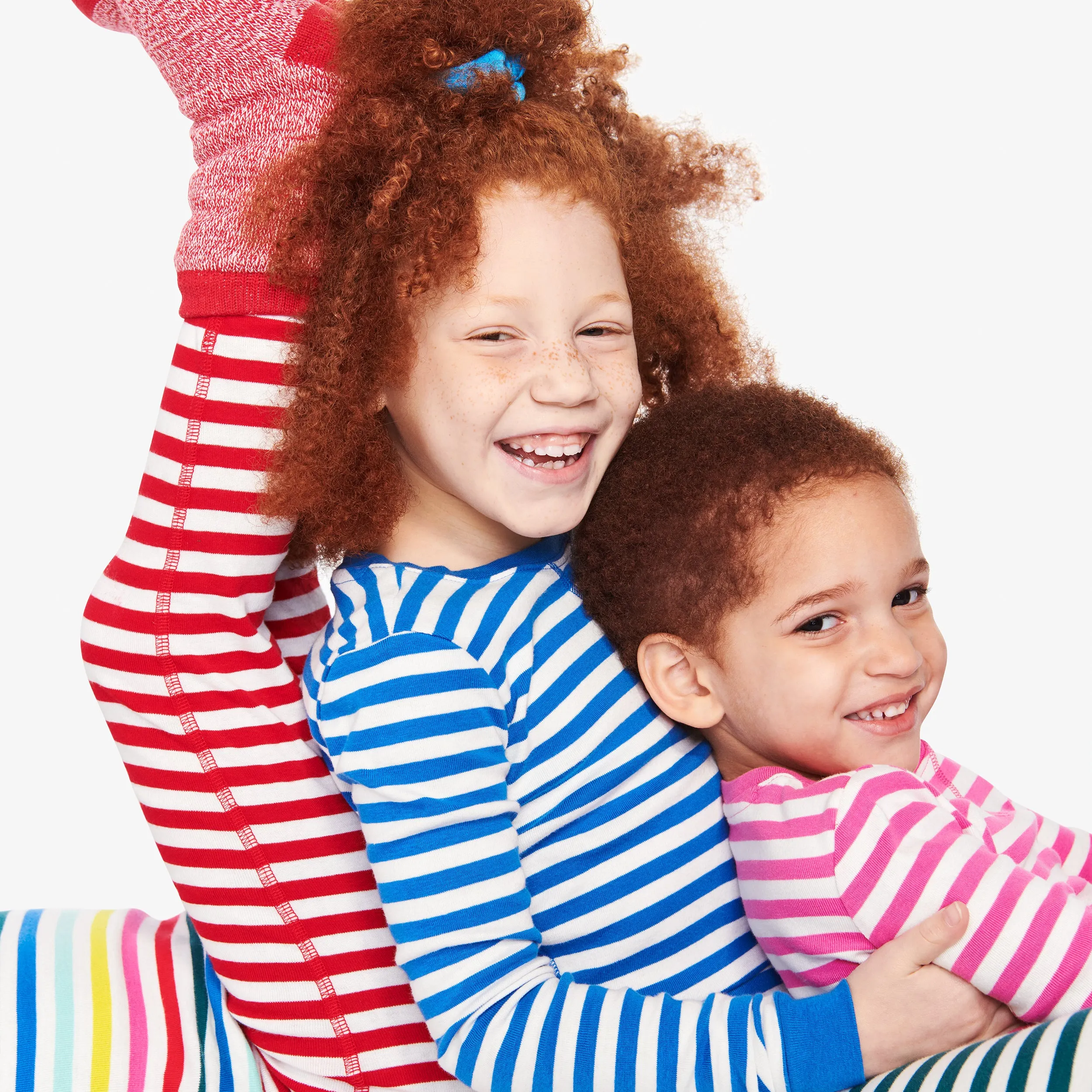 Clearance kids organic pj top in stripe