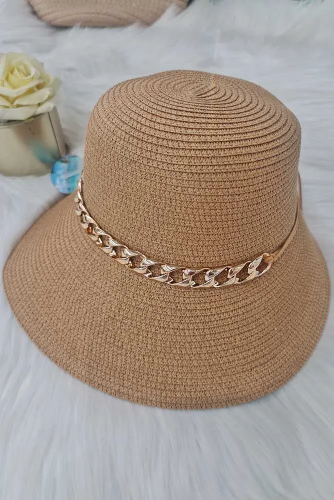 Crochet Pattern Metal Chain Bucket Hat