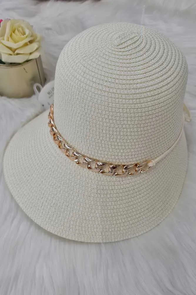 Crochet Pattern Metal Chain Bucket Hat