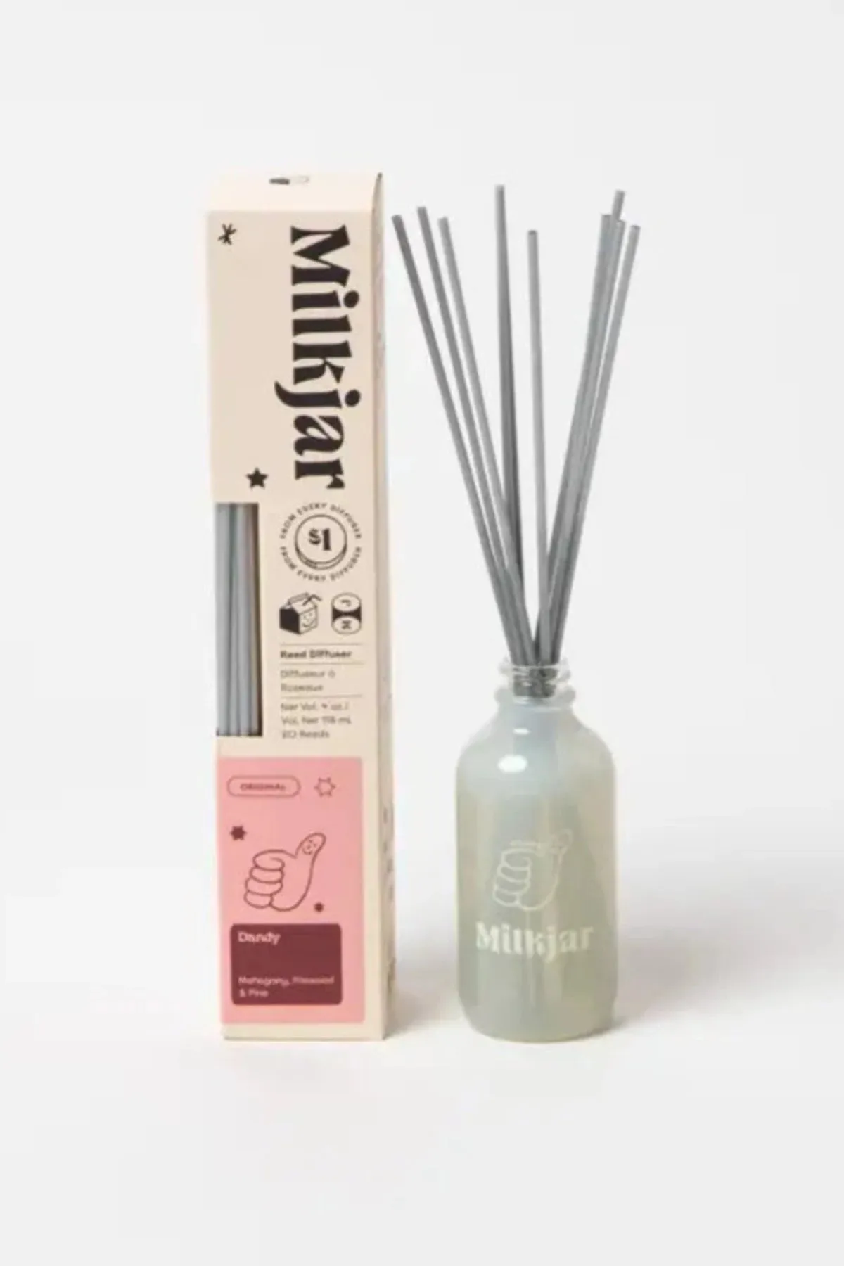 Dandy - Mahogany, Firewood & Pine Reed Diffuser - 4 Oz