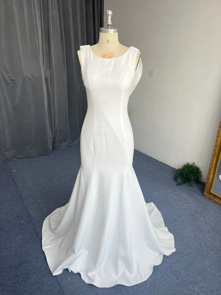 Elegant Satin Classic Wedding Dress