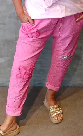 Flower Nicky Pant Pink