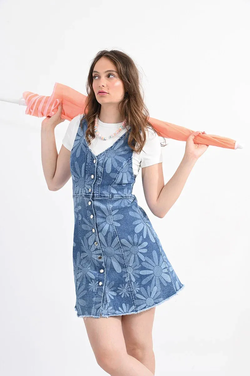 Flower Power Denim Dress