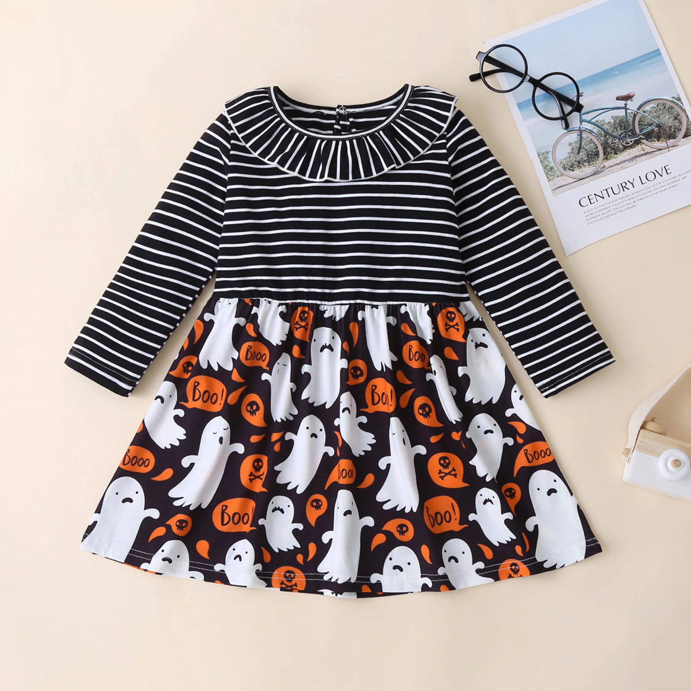 Girls Cute Ghost Boo Dress