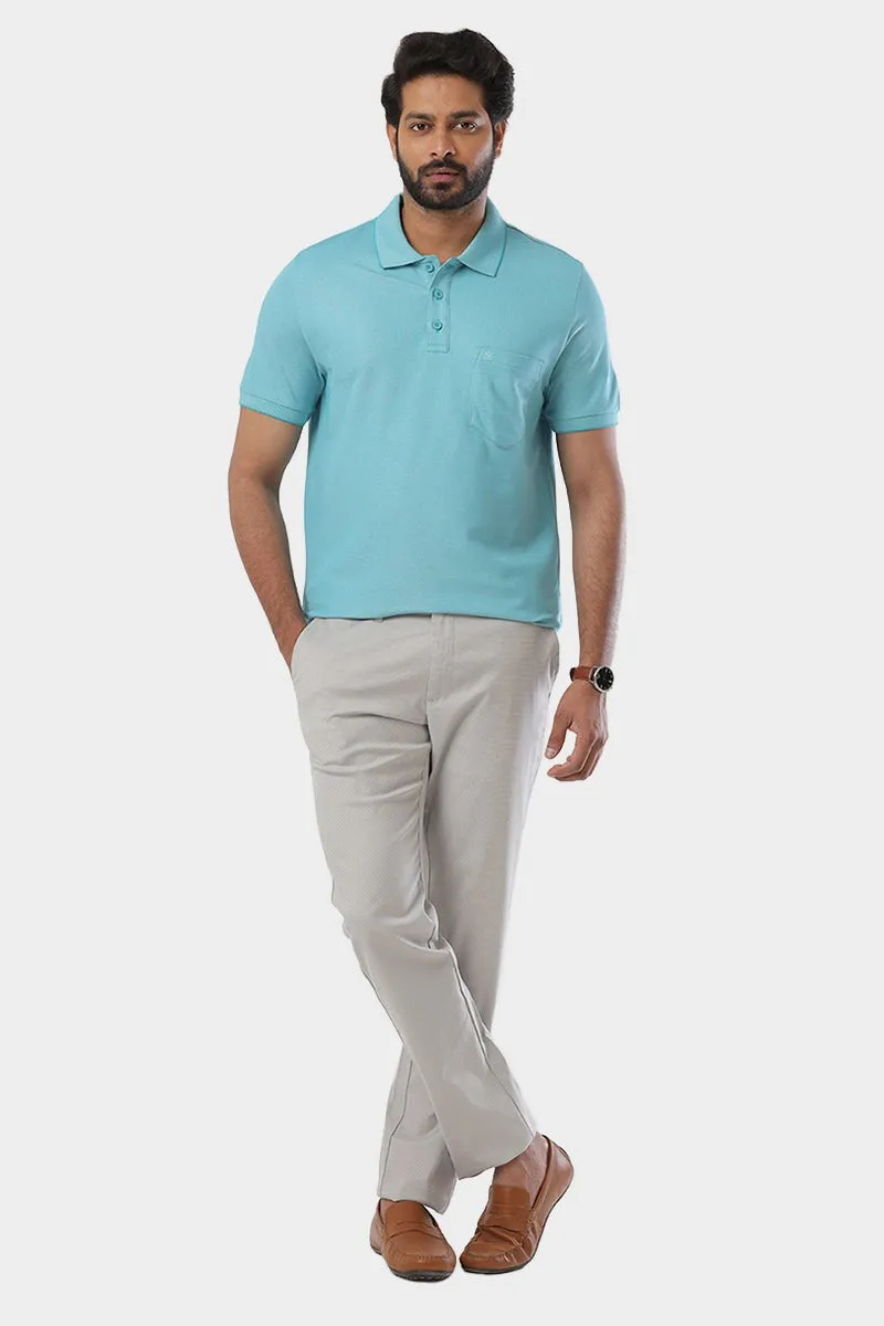 Golf Polo  -  Greenish Blue T-Shirts For Men | Ariser