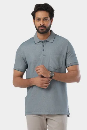 Golf Polo  -  Marble Blue T-Shirts For Men | Ariser