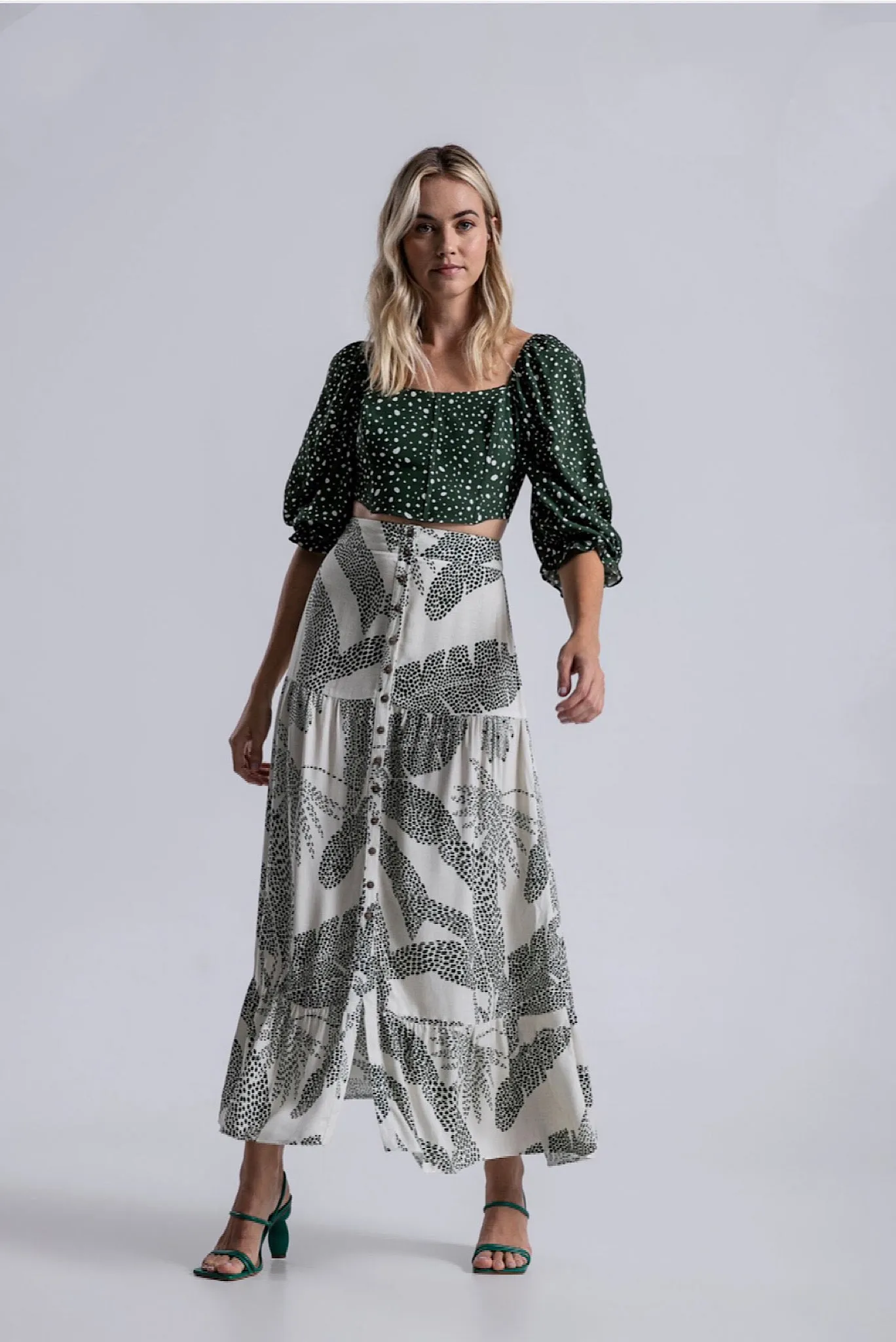 Green Palm Skirt