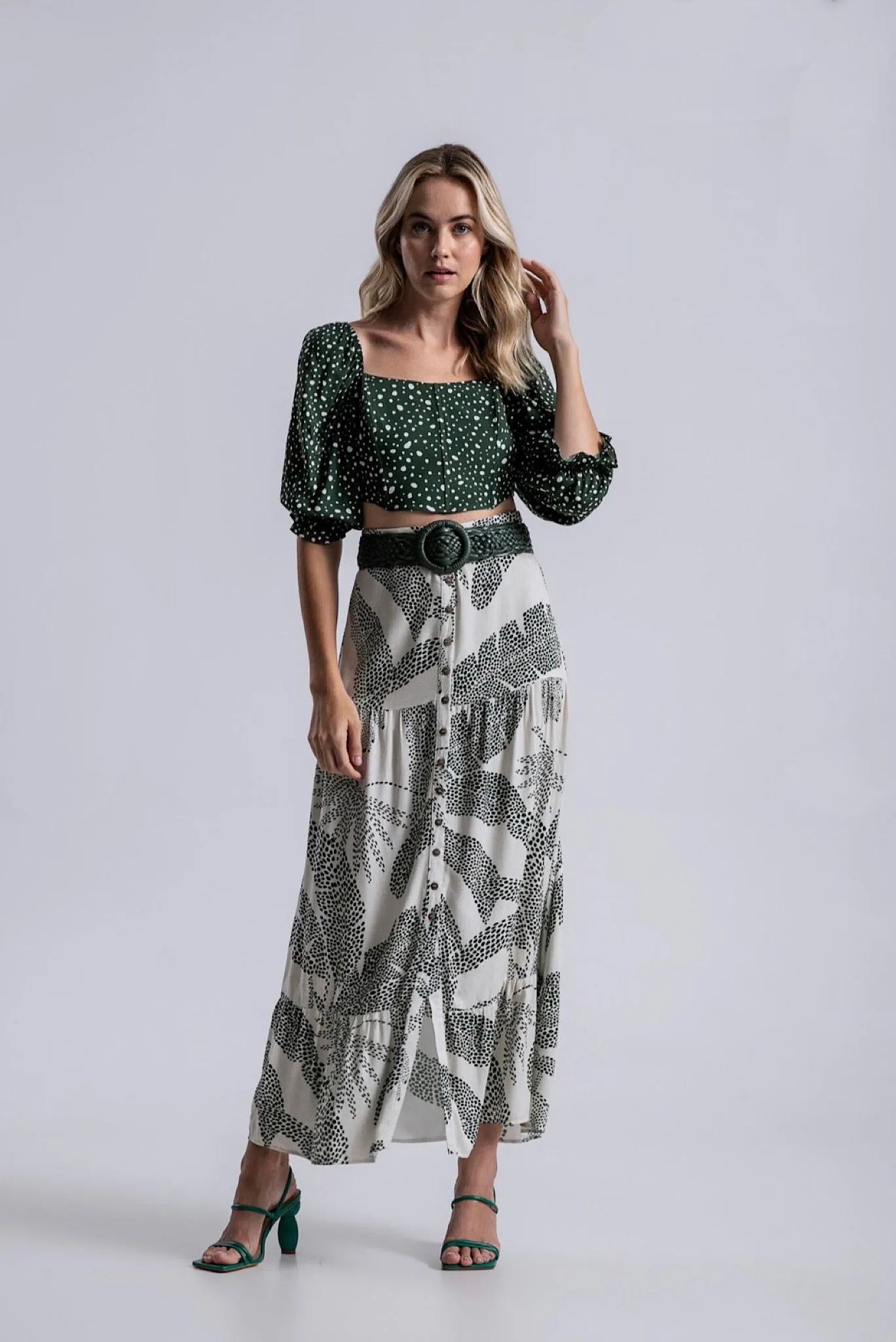 Green Palm Skirt